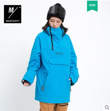 Load image into Gallery viewer, New Pullover Ski Jacket men's winter warm and windproof waterproof snowboard wear ski equipment  black overall snow jackets  -30
