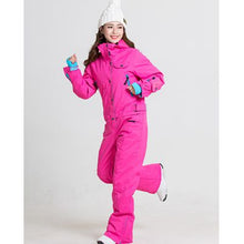 Load image into Gallery viewer, Blue magic new winter snowboard kombez ski jacket and pant ski suits females jumpsuit women snowboard waterproof overall Russia
