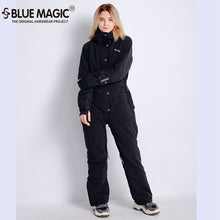 Load image into Gallery viewer, Blue magic new winter snowboard kombez ski jacket and pant ski suits females jumpsuit women snowboard waterproof overall Russia
