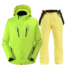 Load image into Gallery viewer, 2020 New Thermal Winter Ski Suit Men Women Windproof Waterproof Skiing and Snowboarding Jacket Pants Suit Male Snow Costume Wear

