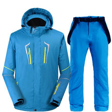 Load image into Gallery viewer, 2020 New Thermal Winter Ski Suit Men Women Windproof Waterproof Skiing and Snowboarding Jacket Pants Suit Male Snow Costume Wear
