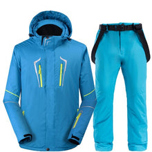 Load image into Gallery viewer, 2020 New Thermal Winter Ski Suit Men Women Windproof Waterproof Skiing and Snowboarding Jacket Pants Suit Male Snow Costume Wear
