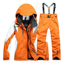Load image into Gallery viewer, Women's Winter Jackets hooded Windproof Thicken Warm Coat Women Ski Jacket and Pant Suits Snowboard Set Female Skiing Suit
