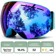 Load image into Gallery viewer, Ski Goggles,Winter Snow Sports Goggles with Anti-fog UV Protection for Men Women Youth Interchangeable Lens - Premium Goggles
