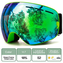 Load image into Gallery viewer, Ski Goggles,Winter Snow Sports Goggles with Anti-fog UV Protection for Men Women Youth Interchangeable Lens - Premium Goggles
