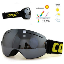 Load image into Gallery viewer, COPOZZ brand ski goggles double layers UV400 anti-fog big ski mask glasses skiing snow men women snowboard goggles GOG-201 Pro
