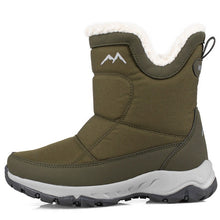 Load image into Gallery viewer, Winter Outdoor Snow Boots Woman Water-Resistant Anti-Ski Casual Shoes Women Winter Plush Thick Warm Ladies Cotton Shoes
