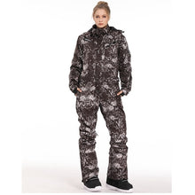 Load image into Gallery viewer, Blue magic new winter snowboard kombez ski jacket and pant ski suits females jumpsuit women snowboard waterproof overall Russia
