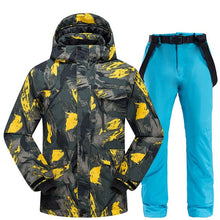 Load image into Gallery viewer, Ski Suit Men Winter 2020 Thermal Waterproof Windproof Clothes Snow pants Ski Jacket Men Set Skiing And Snowboarding Suits Brands
