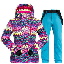 Load image into Gallery viewer, 2020 New Winter Ski Suit Women Windproof Waterproof Warm Padded Ski Suit Snowboarding Skiing Jacket And Snow Ski Jacket + Pants
