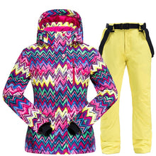Load image into Gallery viewer, 2020 New Winter Ski Suit Women Windproof Waterproof Warm Padded Ski Suit Snowboarding Skiing Jacket And Snow Ski Jacket + Pants
