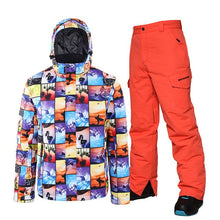 Load image into Gallery viewer, Ski Suit Men Winter Warm Windproof Waterproof Outdoor Sports Snow Jackets and Pants Ski Equipment Skiing And Snowboard Snowsuit
