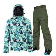 Load image into Gallery viewer, Ski Suit Men Winter Warm Windproof Waterproof Outdoor Sports Snow Jackets and Pants Ski Equipment Skiing And Snowboard Snowsuit
