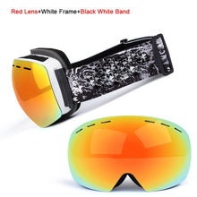 Load image into Gallery viewer, Ski Goggles UV400 Protection Snowboard Eyewear Anti-fog Big Ski Mask Glasses Snow Snowmobile Man Women Skiing Outdoor Sport
