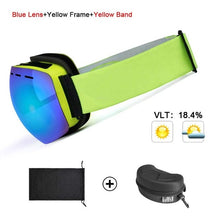 Load image into Gallery viewer, Ski Goggles UV400 Protection Snowboard Eyewear Anti-fog Big Ski Mask Glasses Snow Snowmobile Man Women Skiing Outdoor Sport
