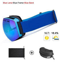 Load image into Gallery viewer, Ski Goggles UV400 Protection Snowboard Eyewear Anti-fog Big Ski Mask Glasses Snow Snowmobile Man Women Skiing Outdoor Sport
