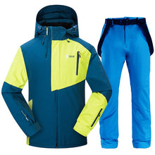 Load image into Gallery viewer, Men Ski Suit Windproof Waterproof Skiing Snowboarding Jackets and Pants Winter Outdoor Sports Ski Set Male Thick Warm Ski Suits
