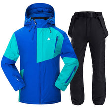 Load image into Gallery viewer, Men Ski Suit Windproof Waterproof Skiing Snowboarding Jackets and Pants Winter Outdoor Sports Ski Set Male Thick Warm Ski Suits
