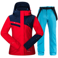 Load image into Gallery viewer, Ski Suit for Women Skiing Snowboarding Jackets and Pants Windproof Waterproof Ski Suits Female Winter Sports Thick Warm Ski Set
