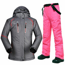 Load image into Gallery viewer, Winter Ski Suit Women Brands Ski Jacket and Pant Super Warm High Quality Windproof Waterproof Warm Skiing and Snowboard Clothing
