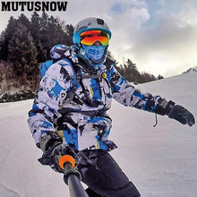 Load image into Gallery viewer, Men Ski Jacket Ski Pants Winter Warm Windproof
