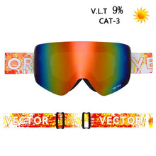 Load image into Gallery viewer, OTG Ski Goggles Snowboard Mask For Men Women Skiing Eyewear UV400 Snow Protection Over Glasses Adult Double Anti-Fog Cylindrical
