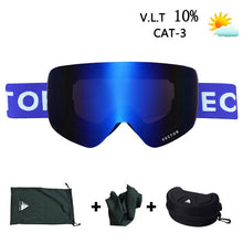 Load image into Gallery viewer, OTG Ski Goggles Snowboard Mask For Men Women Skiing Eyewear UV400 Snow Protection Over Glasses Adult Double Anti-Fog Cylindrical
