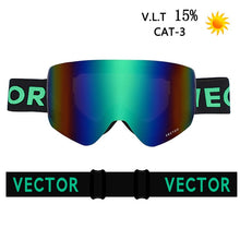 Load image into Gallery viewer, OTG Ski Goggles Snowboard Mask For Men Women Skiing Eyewear UV400 Snow Protection Over Glasses Adult Double Anti-Fog Cylindrical
