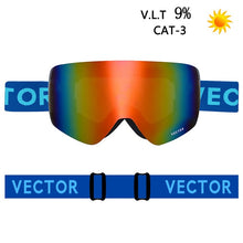 Load image into Gallery viewer, OTG Ski Goggles Snowboard Mask For Men Women Skiing Eyewear UV400 Snow Protection Over Glasses Adult Double Anti-Fog Cylindrical
