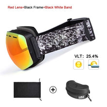 Load image into Gallery viewer, Ski Goggles UV400 Protection Snowboard Eyewear Anti-fog Big Ski Mask Glasses Snow Snowmobile Man Women Skiing Outdoor Sport
