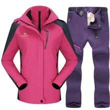 Load image into Gallery viewer, Skiing Suit For Women Snowboard Jacket Sets Thicken Warm Windproof Women's Winter Suit Outdoor Breathable Waterproof Ski Jackets
