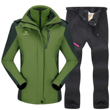 Load image into Gallery viewer, Skiing Suit For Women Snowboard Jacket Sets Thicken Warm Windproof Women's Winter Suit Outdoor Breathable Waterproof Ski Jackets
