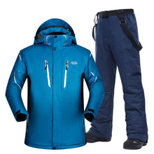 Load image into Gallery viewer, Plus Ski Suit Men Large Super Warm Waterproof Windproof Winter Snow Snowboard Suit Winter Skiing and Snowboarding Jacket Brands
