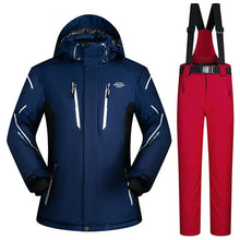 Load image into Gallery viewer, Plus Ski Suit Men Large Super Warm Waterproof Windproof Winter Snow Snowboard Suit Winter Skiing and Snowboarding Jacket Brands
