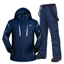 Load image into Gallery viewer, Plus Ski Suit Men Large Super Warm Waterproof Windproof Winter Snow Snowboard Suit Winter Skiing and Snowboarding Jacket Brands
