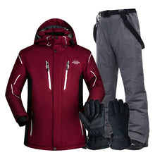 Load image into Gallery viewer, Ski Suit Men Super Warm Thicken Waterproof Windproof Winter Snow Suits Skiing And Snowboarding Jackets + Pants Plus Size Brands

