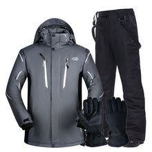 Load image into Gallery viewer, Ski Suit Men Super Warm Thicken Waterproof Windproof Winter Snow Suits Skiing And Snowboarding Jackets + Pants Plus Size Brands

