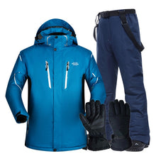 Load image into Gallery viewer, Ski Suit Men Super Warm Thicken Waterproof Windproof Winter Snow Suits Skiing And Snowboarding Jackets + Pants Plus Size Brands

