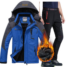 Load image into Gallery viewer, Winter Ski Jacket suits Men Waterproof Fleece Snow Jacket Thermal Warm Coat Outdoor Mountain Skiing Snowboard Jacket Pants suits
