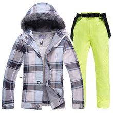 Load image into Gallery viewer, 2020 New Winter Ski Suit Women Windproof Waterproof Warm Padded Ski Suit Snowboarding Skiing Jacket And Snow Ski Jacket + Pants
