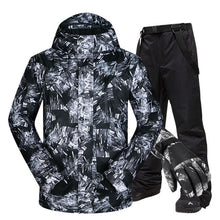 Load image into Gallery viewer, Ski Suit Men Brands Winter Windproof Waterproof Thermal Snow Jacket And Pants Ski Touch Screen Gloves Snowboard Ski Jacket Men
