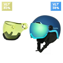 Load image into Gallery viewer, EnzoDate Ski Snow Helmet with Integrated Goggles Shield 2 in 1 Snowboard Helmet and Detachable Mask,Extra-cost Night Vision Lens
