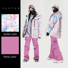 Load image into Gallery viewer, Waterproof Ski Suit Women Thick Warm Outdoor Sports Jackets High Quality Female Winter Warm Snow Jacket Pants Sports Clothing
