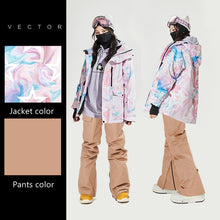 Load image into Gallery viewer, Waterproof Ski Suit Women Thick Warm Outdoor Sports Jackets High Quality Female Winter Warm Snow Jacket Pants Sports Clothing
