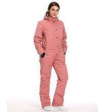 Load image into Gallery viewer, Blue magic new winter snowboard kombez ski jacket and pant ski suits females jumpsuit women snowboard waterproof overall Russia
