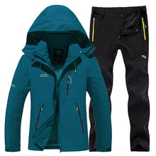Load image into Gallery viewer, New winter men's sportswear, marching suit and trousers, tinder lining, hot ski suit, wind shield mountaineering suit
