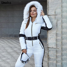 Load image into Gallery viewer, Winter Women's Hooded Jumpsuits Parka Cotton Padded
