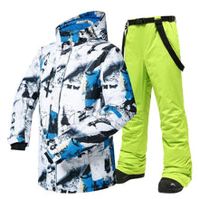 Load image into Gallery viewer, -30 Temperature Ski Suit Men Brands Winter outdoor Windproof Waterproof Thermal Snow Jacket And Pants Ski Snowboard Jacket Men
