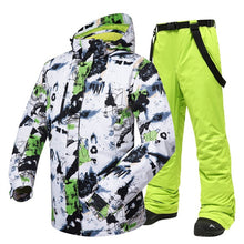 Load image into Gallery viewer, -30 Temperature Ski Suit Men Brands Winter outdoor Windproof Waterproof Thermal Snow Jacket And Pants Ski Snowboard Jacket Men
