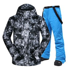 Load image into Gallery viewer, -30 Temperature Ski Suit Men Brands Winter outdoor Windproof Waterproof Thermal Snow Jacket And Pants Ski Snowboard Jacket Men
